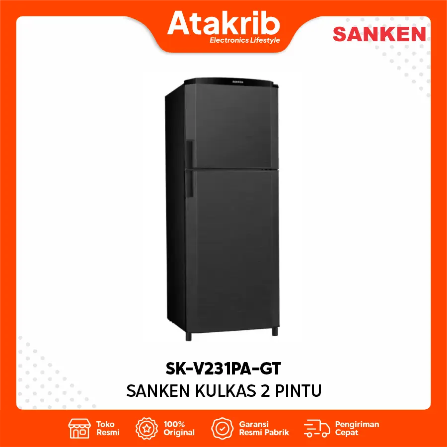 SANKEN KULKAS 2 PINTU SMALL SK-V231PA-GT
