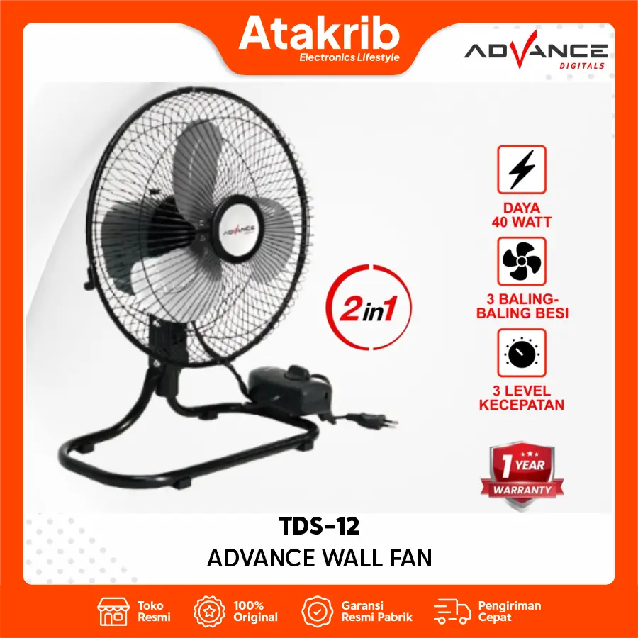 ADVANCE WALL FAN TDS-12