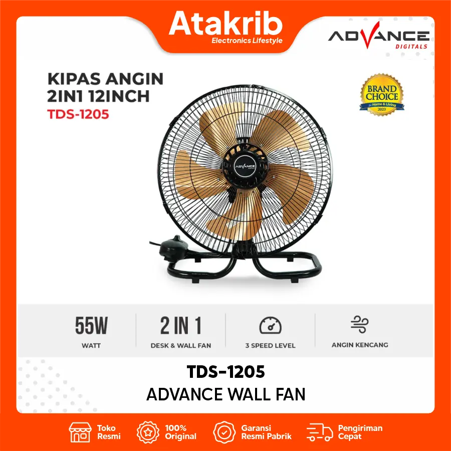 ADVANCE WALL FAN TDS-1205