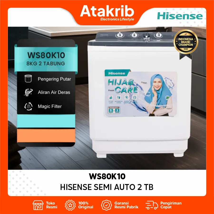 HISENSE SEMI AUTO 2 TB WS80K10