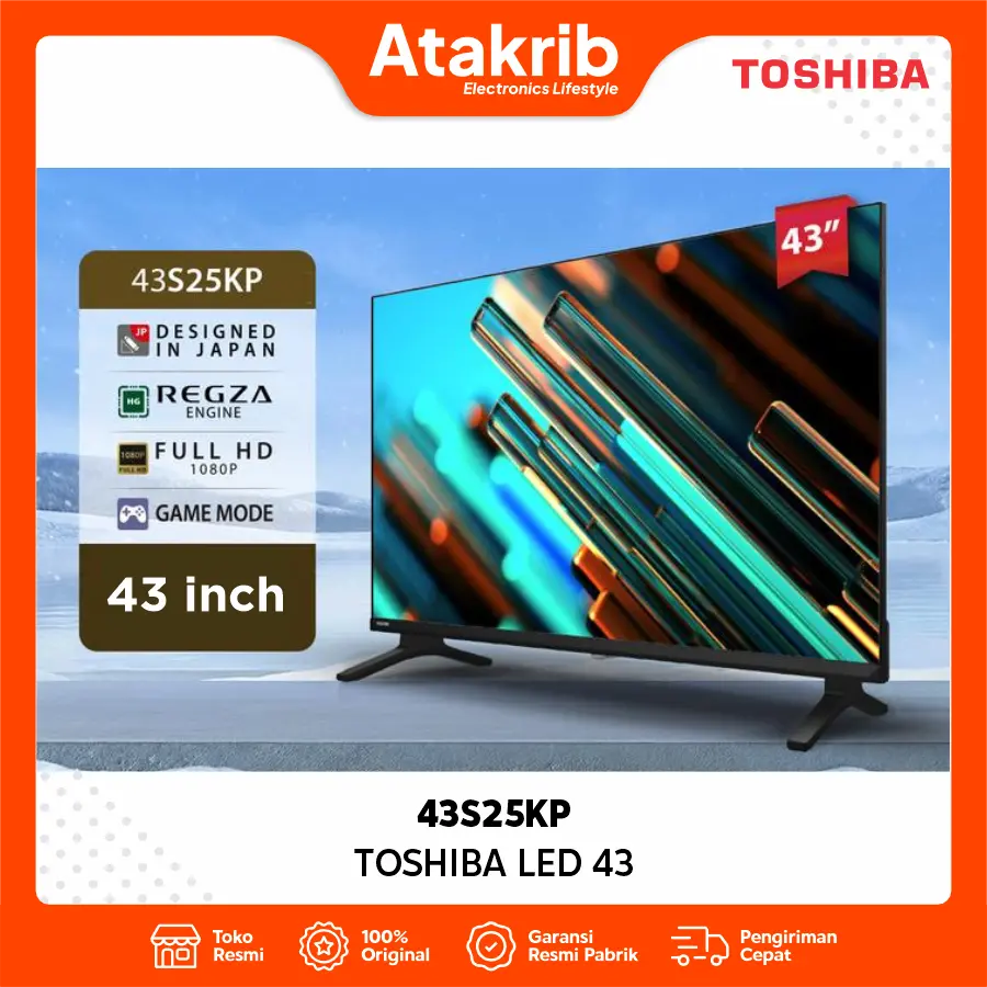 TOSHIBA - TVMI LED 43 43S25KP