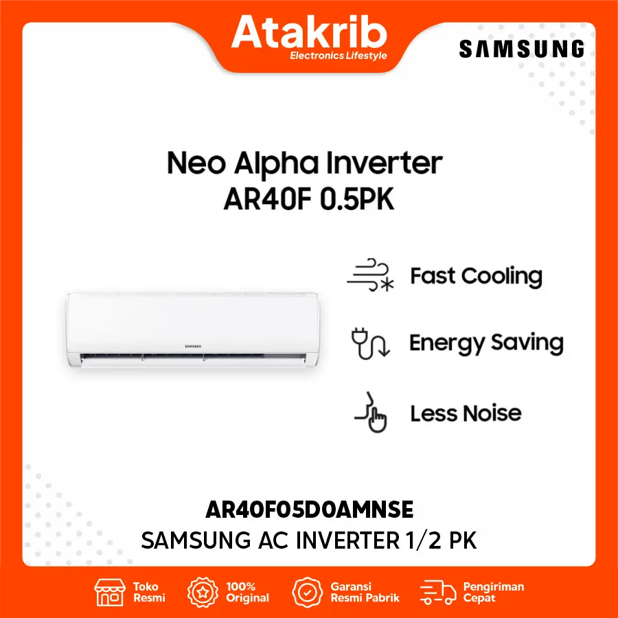 SAMSUNG AC INVERTER 1/2 PK AR40F05D0AMNSE