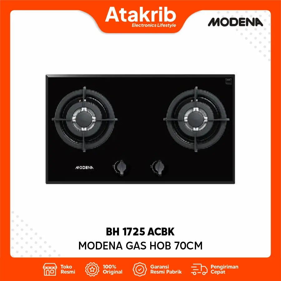 MODENA GAS HOB 70CM BH 1725 ACBK