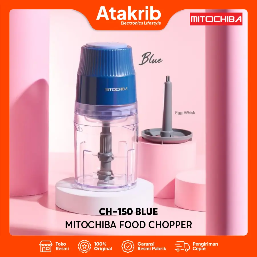 MITOCHIBA FOOD CHOPPER CH-150 BLUE