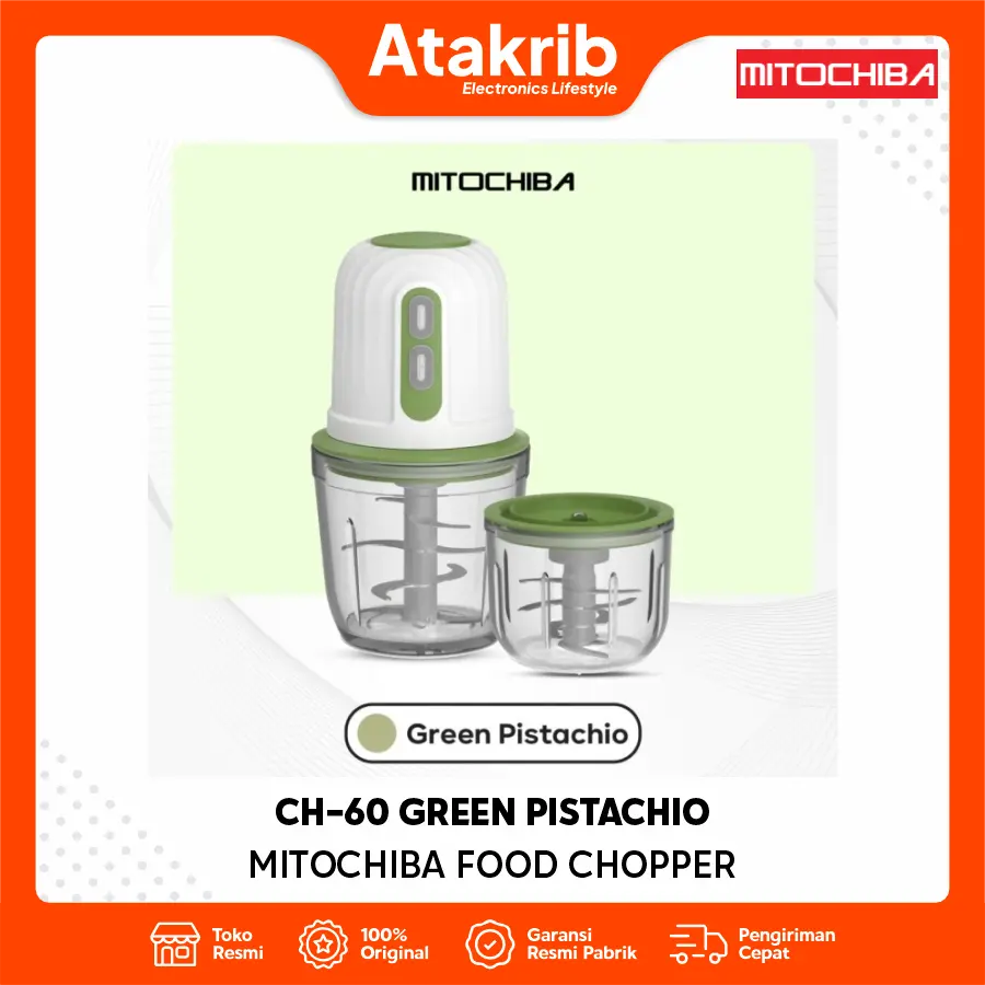 MITOCHIBA FOOD CHOPPER CH-60 GREEN PISTACHIO