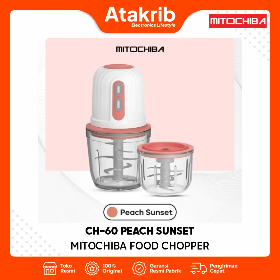 MITOCHIBA FOOD CHOPPER CH-60 PEACH SUNSET