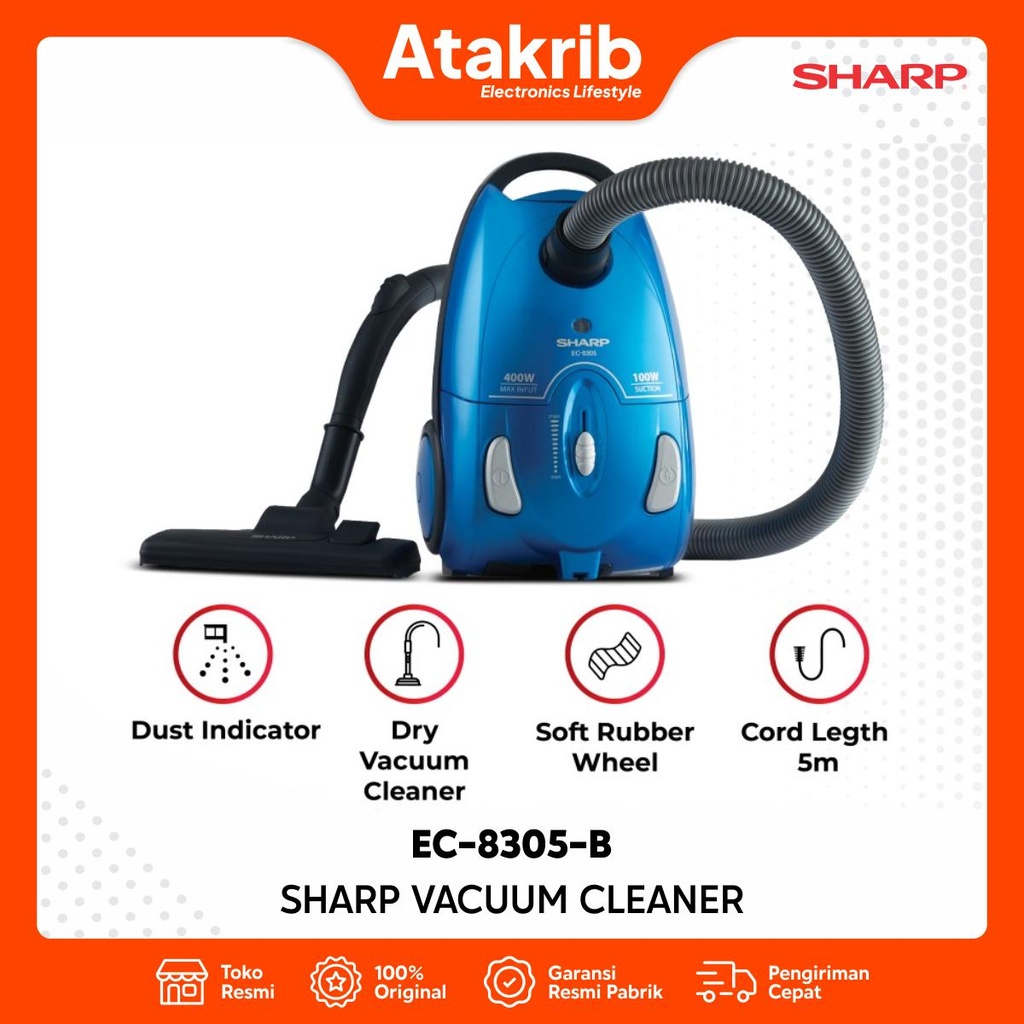 SHARP VACUUM CLEANER EC-8305-B