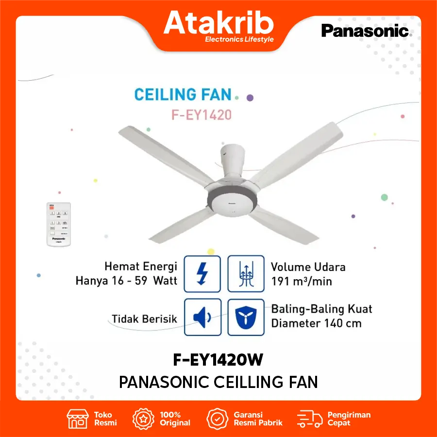PANASONIC CEILLING FAN F-EY1420W