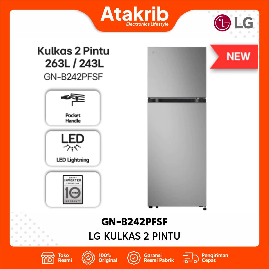 LG KULKAS 2 PINTU SMALL GN-B242PFSF