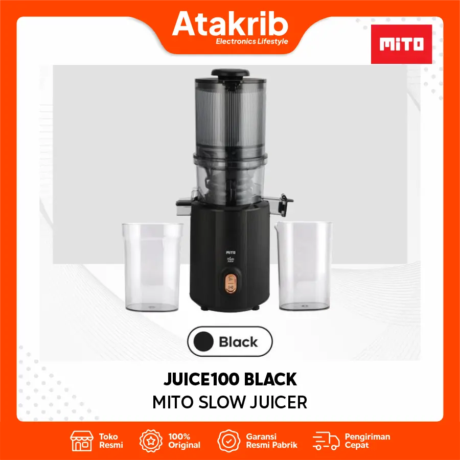 MITO SLOW JUICER JUICE100 BLACK