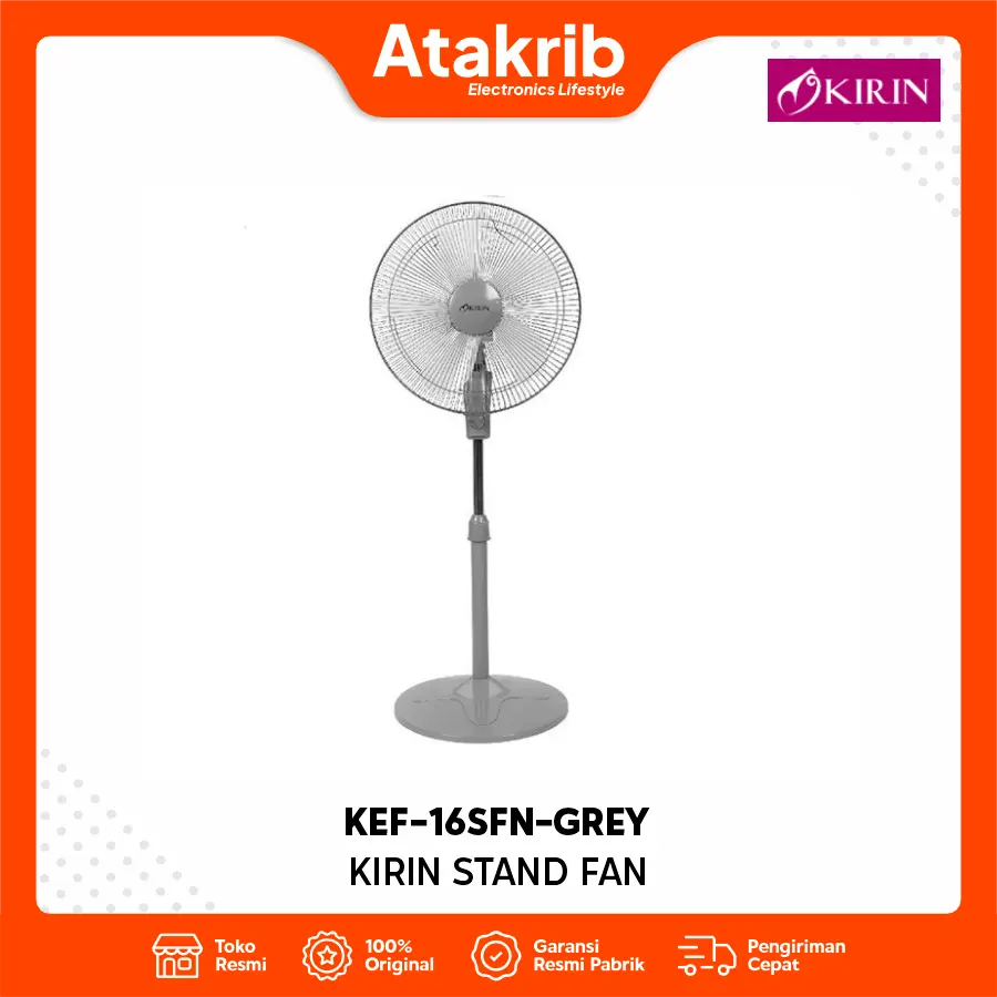 KIRIN STAND FAN KEF-16SFN-GREY