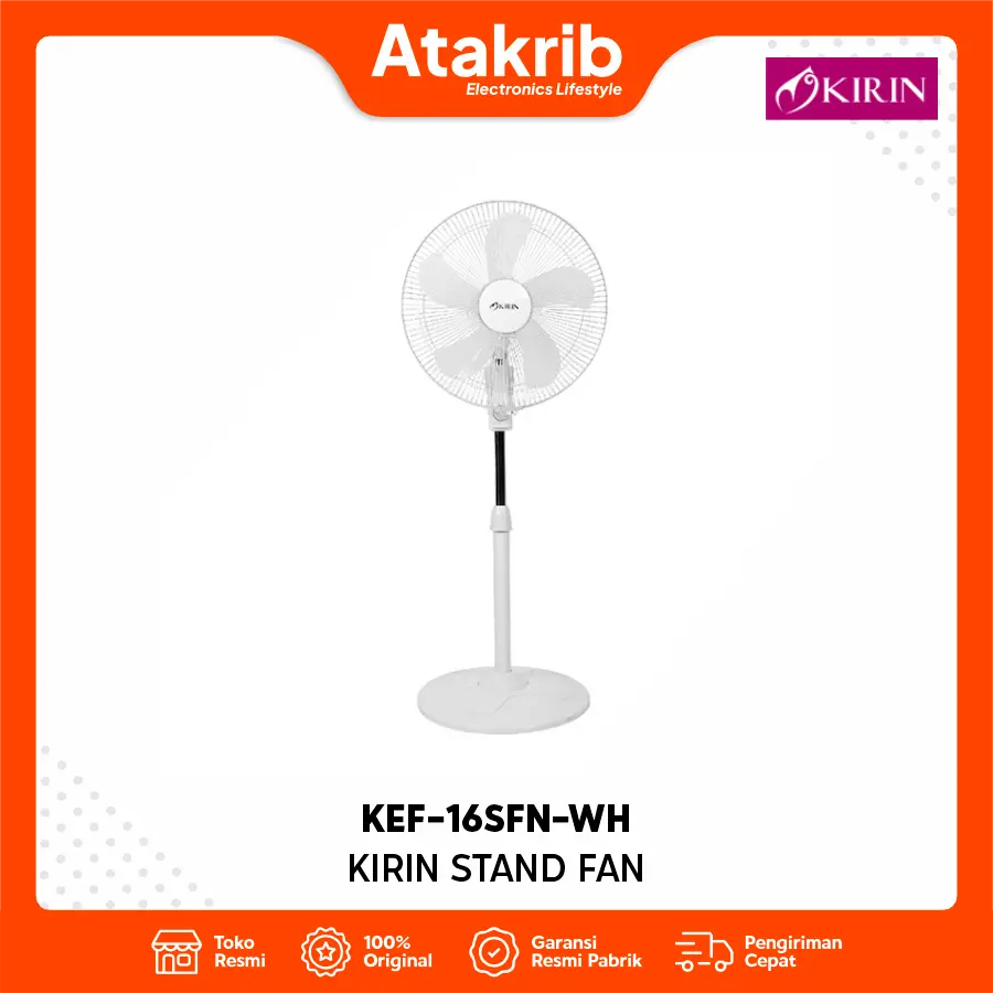 KIRIN STAND FAN KEF-16SFN-WH