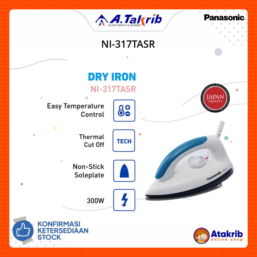 PANASONIC SETRIKA NI-317TASR