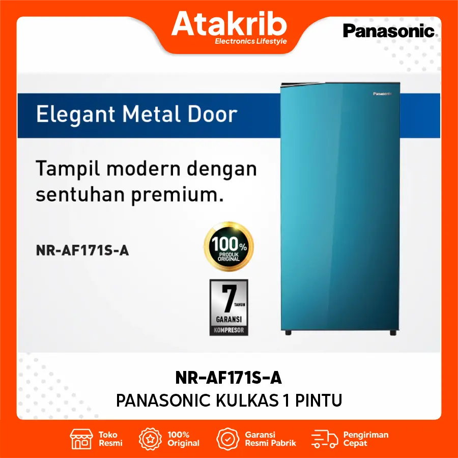 PANASONIC KULKAS 1 PINTU NR-AF171S-A