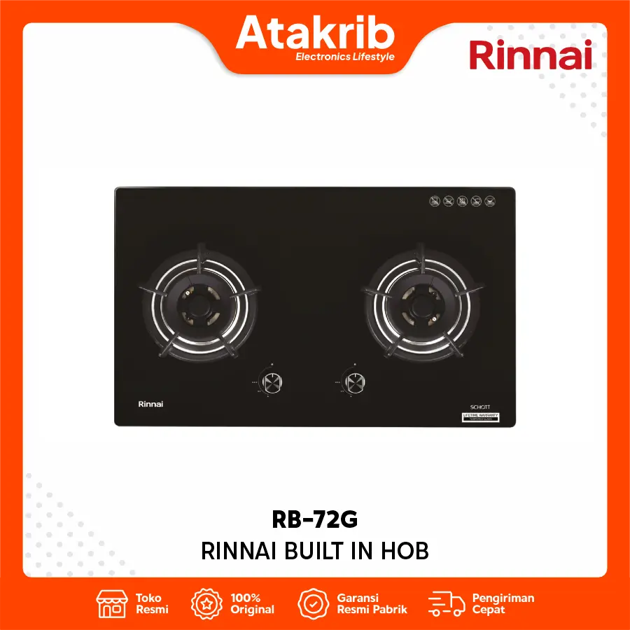RINNAI BUILT IN HOB RB-72G