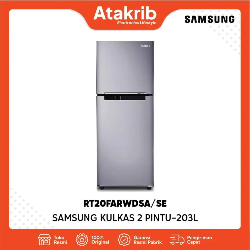 SAMSUNG KULKAS 2 PINTU SMALL RT20FARWDSA/SE