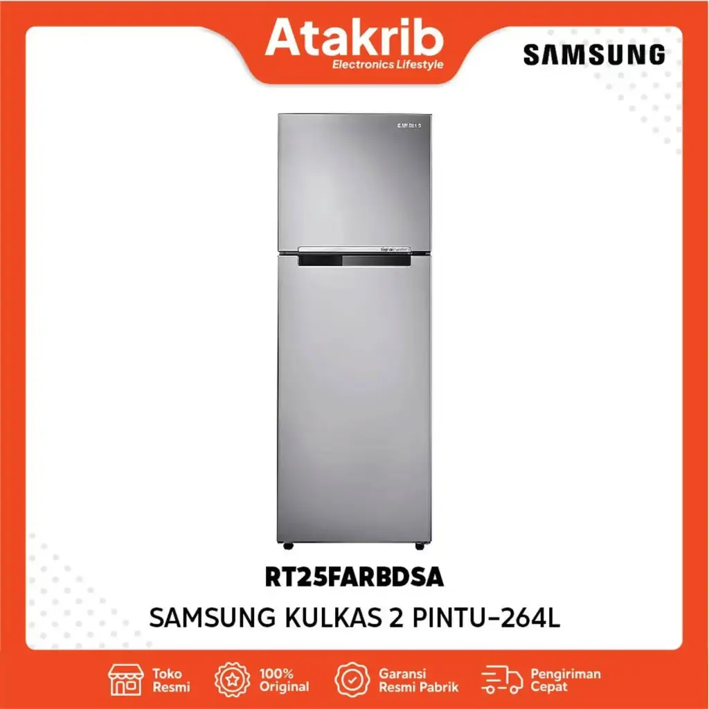 SAMSUNG KULKAS 2 PINTU SMALL RT25FARBDSA/SE