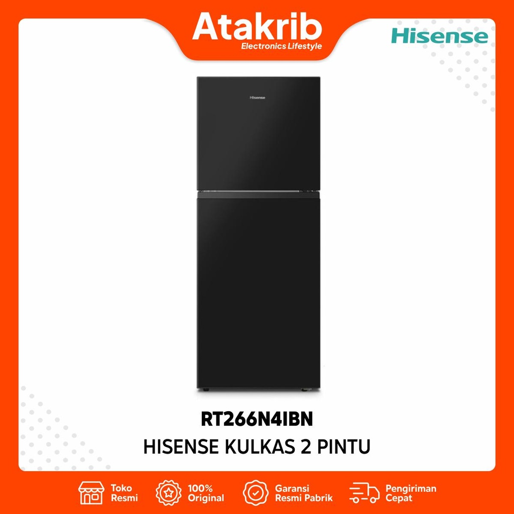 HISENSE KULKAS 2 PINTU SMALL RT266N4IBN