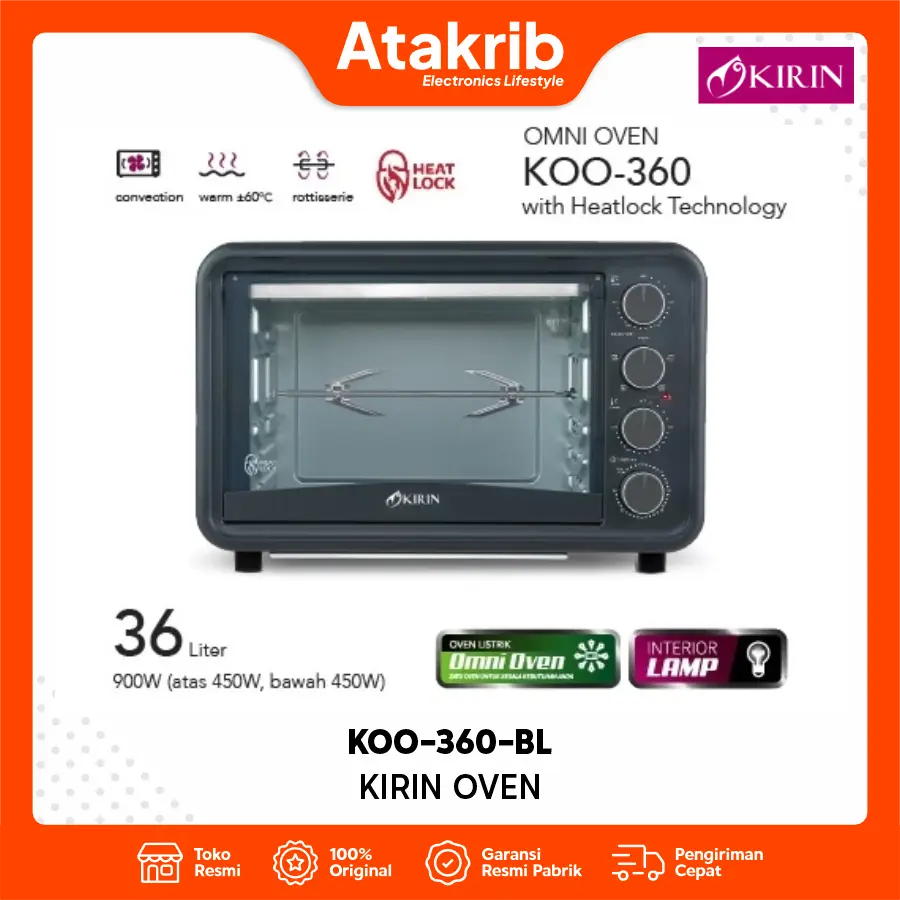 KIRIN OVEN KOO-360-BL