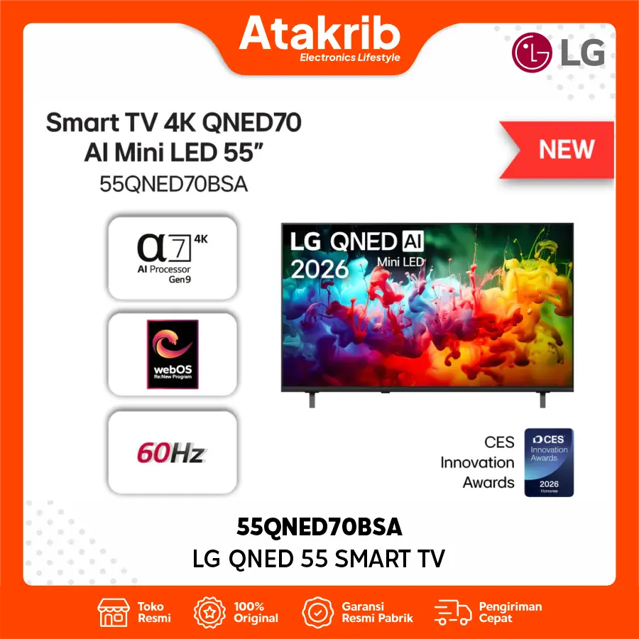 LG MINILED 55 55QNED70BSA
