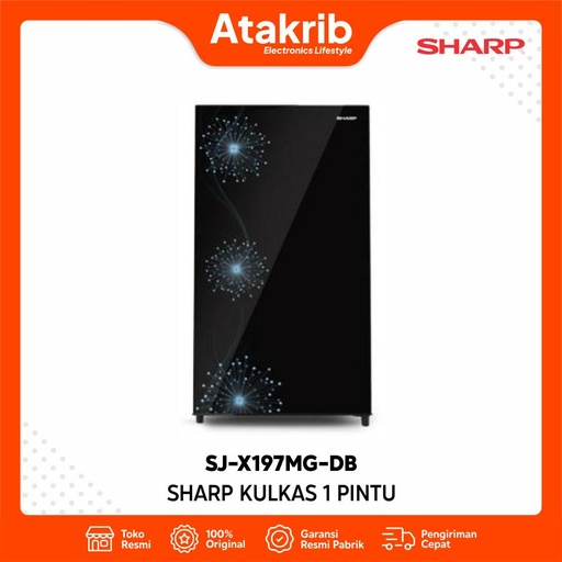 SHARP KULKAS 1 PINTU SJ-X197MG-DB