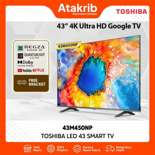 TOSHIBA - TVMI QLED 43 43M450NP