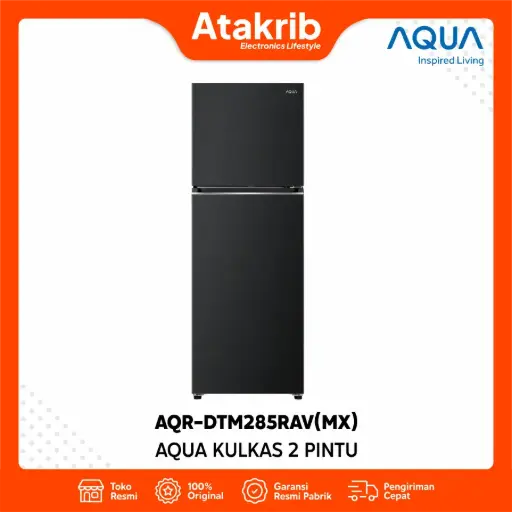 [https://atakrib.id/odoo/product.template/37872] AQUA KULKAS 2 PINTU SMALL AQR-DTM285RAV(MX)