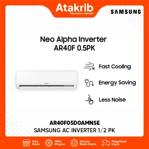 SAMSUNG AC INVERTER 1/2 PK AR40F05D0AMNSE