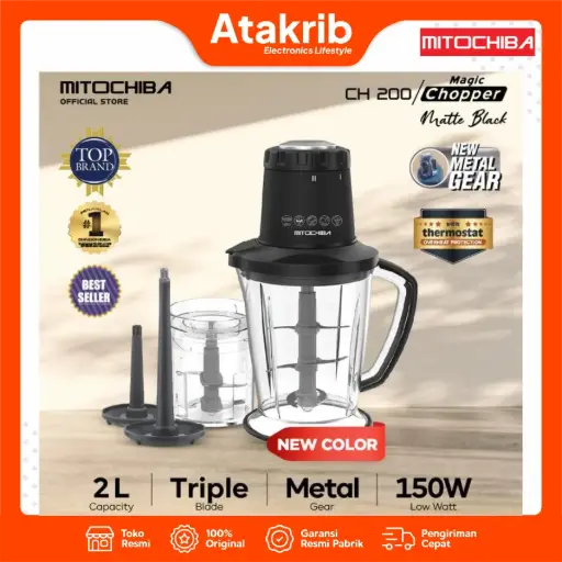 MITOCHIBA FOOD CHOPPER CH-200 MATTE BLACK