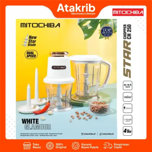 MITOCHIBA FOOD CHOPPER CH-250 WHITE