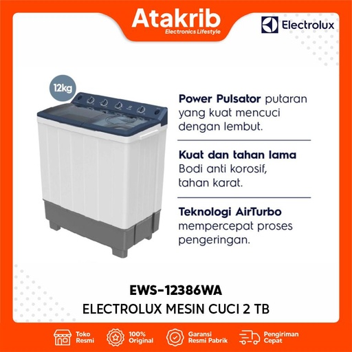ELECTROLUX SEMI AUTO 2 TB EWS-12386WA