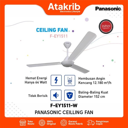 PANASONIC CEILLING FAN F-EY1511-W