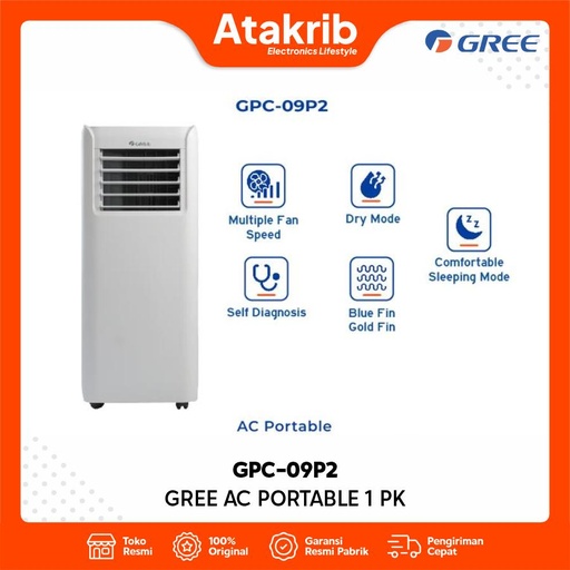 GREE AC PORTABLE  1 PK GPC-09P2
