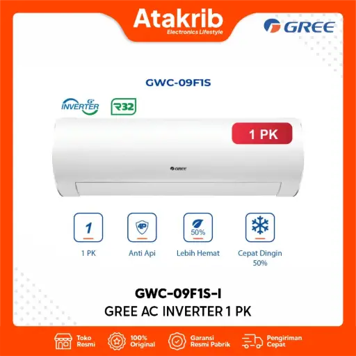 GREE AC INVERTER 1 PK GWC-09F1S-I
