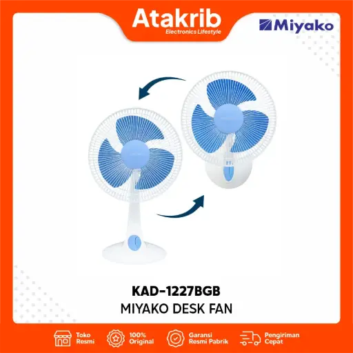 MIYAKO DESK FAN KAD-1227BGB