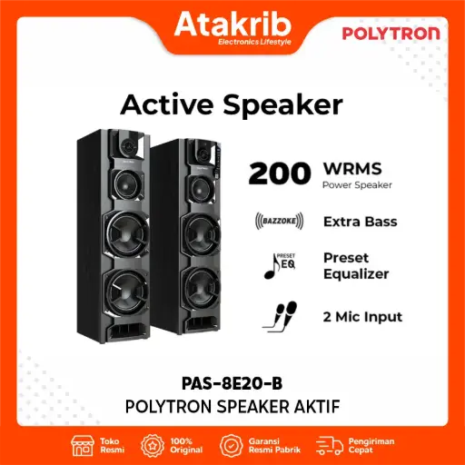 POLYTRON SPEAKER AKTIF PAS-8E20-B