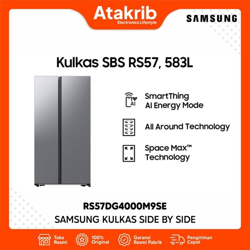 SAMSUNG KULKAS SIDE BY SIDE RS57DG4000M9SE